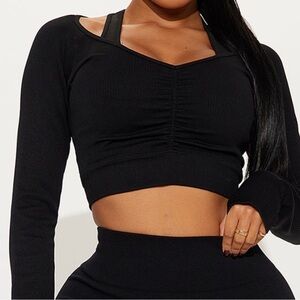 Black Long Sleeve Women's Top
